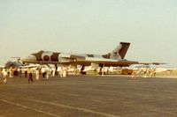 XM611 @ DAY - Vulcan bomber at the Dayton Air Show.  Photo is from a Kodak Tele-Instamatic 110 on matte paper, so very poor quality - although historical, I think - by Glenn E. Chatfield