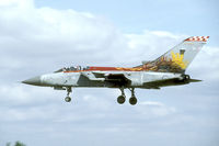 ZE735 @ EGYD - The 2007 Firebirds display aircraft is landing at the RAF Collega air base of RAF Cranwell
