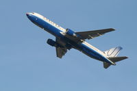 N657UA @ EBBR - flight UA951 is taking off from rwy 25R - by Daniel Vanderauwera