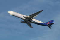 OO-SFO @ EBBR - flight SN247 is taking off from rwy 25R