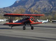 N59031 @ SZP - 1941 Boeing Stearman A75N1, Continental W670 220 Hp, taxi off Rwy 22 - by Doug Robertson