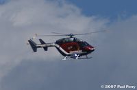 N117NG @ SFQ - Nightengale, a local medevac helo, looking for an LZ at Peanut Fest - by Paul Perry