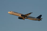 SU-GBV @ EBBR - flight MS726 is taking off from rwy 25R - late in the afternoon