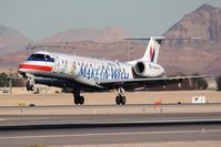 N807AE @ LAS - American Eagle N807AE Make-A-Wish (FLT EGF3105) from Los Angeles Int'l (KLAX) landing on RWY 25L.