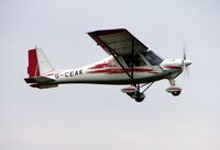 G-CEAK @ EGCB - Icarus C42 takes off at Manchester Barton in 2008