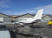 C-FFAP @ SZP - 1967 Cessna 402, two Continental TSIO-520-VBs 325 Hp each, gust lock on rudder & rudder trim - by Doug Robertson
