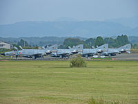 47-8348 @ RJFN - McDonnell-Douglas F-4EJ/Nyutabaru ( heads a line up) - by Ian Woodcock