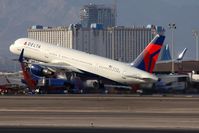 N706TW @ LAS - Delta Airlines N706TW (ex-TWA, American 757-200) departing RWY 25R as FLT DAL438 enroute to John F Kennedy Int'l (KJFK).