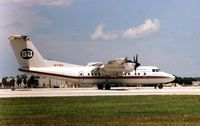 N173RA @ MIA - Gulfstream Int Air's Dash 7 at Miami in 1999 - was brought by White Industries for Spares and Breaking - by Terry Fletcher