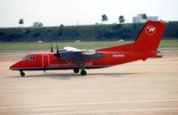 N848MA @ MSP - This registration was previously worn Mesaba Dash 8 - seen here at Minneapolis in 1998