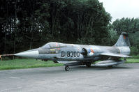 D-8300 @ EHYB - After its withdrawl in 1984 surplus Starfighters were stored at Ypenburg. Three years later a spottersday was organized to give the fans one last opportunity to see these aircraft. D-8300 went to uithuizen afterwards. - by Joop de Groot