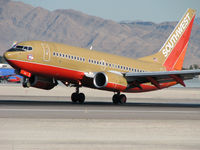 N742SW @ KLAS - Southwest Airlines - 'Nolan Ryan Express' / 1998 Boeing 737-7H4 - by Brad Campbell