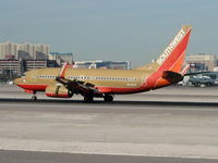 N742SW @ KLAS - Southwest Airlines - 'Nolan Ryan Express' / 1998 Boeing 737-7H4 - by Brad Campbell
