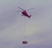 N6BL - Working in Arlington, TX lifting HVAC units onto a movie theater @ 2004 - by Zane Adams