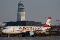 OE-LBC @ VIE - Austrian Airlines Airbus 321 in Euro 2008 colors