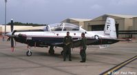 165996 @ GSB - Visiting Naval T-6 with her crew