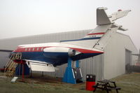 G-ARYB @ EGBE - Fuselage and wingpart of G-ARYB in the Midland Air Museum, Coventry, UK.