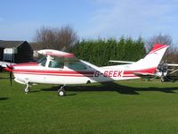 G-SEEK @ EGSP - Much travelled Cessna T210N at Sibson - by Simon Palmer