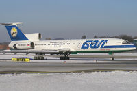 RA-85831 @ SZG - Continental Airways Tupolev 154 (full BTC-Bashkirian Airlines colors) - by Thomas Ramgraber-VAP