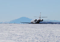N726DC @ KAPA - Takeoff on 17L with Pikes Peak in the distance. - by Bluedharma