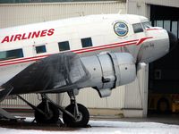 N86U @ LOWS - Because of its postion on the corner of the airport main ramp - difficult to get a full shot of this classic aircraft - by Terry Fletcher