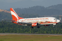 9M-AAB @ WMKK - Air Asia 737-300