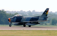 N860AG @ GKY - Former Bolvian AF Sabre - First Restoration Flight in US