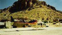 N5745Y - Hilltop Helipad, Havasupai Reservation, Grand Canyon. - by Tom Norvelle