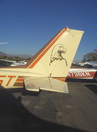 N5565T @ SZP - 1964 Cessna 172E, Continental O-300 145 Hp, tail logo - by Doug Robertson