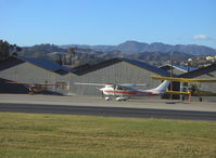 N123DL @ SZP - 1969 Cessna 182M SKYLANE, Continental O-470-S 230 Hp, taxi to hangar - by Doug Robertson