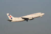 YU-ANW @ EBBR - flight JU274 is taking off from rwy 07R - by Daniel Vanderauwera