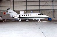 XA-HHF @ HOU - Mexican Falcon 20 at Houston Hobby in 1992 - by Terry Fletcher
