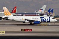N447UA @ KLAS - Ted Airlines / 1998 Airbus Industrie A320-232 - by Brad Campbell