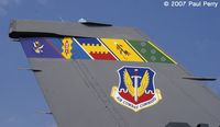 94-0049 @ GSB - Replacing her squadron stripe are (in order) the wings of the Ninth Air Force: 23rd, 33rd, 20th, 4th, and 1st Fighter Wings