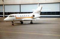 D2-ESV @ LFPB - Sonangol's Falcon 20 in the Maintenance area at Paris Le Bourget in 1985 - by Terry Fletcher