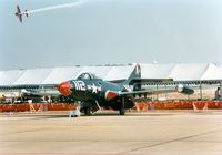 N9525A @ DAL - Cavanaugh Flight Museum's F9F Cougar at Love Field Airshow. (Last Flying Cougar) - by Zane Adams