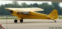 N70593 @ GSB - An unassuming Cub taxiing out