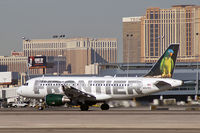 N937FR @ KLAS - Frontier Airlines - 'Carmen - The Blue Crowned Conure' or 'Parrot' / 2005 Airbus A319-111 - by Brad Campbell