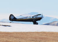 N18HU @ KAPA - Huskie Cleared for takeoff on 17L with Pikes Peak in the background. - by Bluedharma