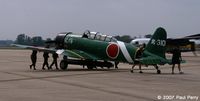 N2047 @ GSB - A Nakijima replica getting a push-back - by Paul Perry