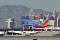 N417WN @ KLAS - Southwest Airlines - 'The Rollin W. King' / 2001 Boeing 737-7H4 / Dedicated to one of the founding fathers of SWA. - by Brad Campbell