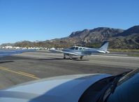 N1665W @ SZP - 1972 Beech A36 BONANZA, Continental IO-520 285 Hp, taxi back after landing Rwy 22 - by Doug Robertson