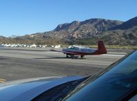 N6978V @ SZP - 1976 Mooney M20C RANGER, Lycoming O&VO-360 180 Hp, taxi - by Doug Robertson