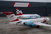 OE-LVK @ VIE - Austrian Arrows Fokker 100 in Euro 2008 special colors - by Yakfreak - VAP