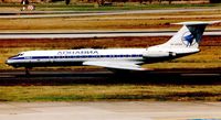 RA-65104 @ EDDL - Tu134 arrives at Dusseldorf in 1999