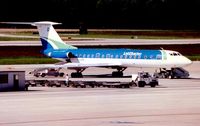 YL-LBF @ LSGG - Lat Charter Tu134 at Geneva in 1996