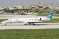 LX-LGY @ LMML - Luxair EMB145 - by Andy Graf-VAP