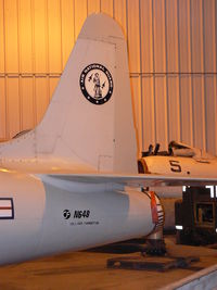 N648 @ EFD - Collings Foundation T-33 in the hanger at Ellington Field - by Zane Adams