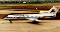 RA-42389 @ EDDL - Macedonia  Yak42 at Dusseldorf in 1995 - by Terry Fletcher