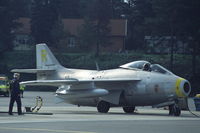 SE-DXB @ ESCM - Saab Tunnan, early Swedish jet fighter